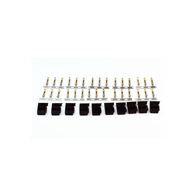 Accessoire pour radio Connecteur servo Futaba or (10 pcs)