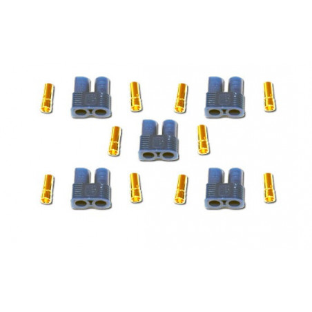 Chargeur pour accu pour appareil radiocommandé Connecteur EC3 Femelle (5 pcs)