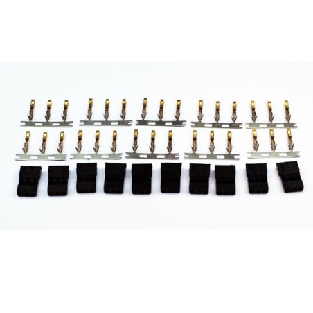 Accessoire pour radio Connecteurs servo JR plaqué or (10 pcs) Accessoire pour radio Connecteurs servo JR plaqué or (10 pcs)