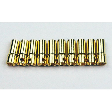 Chargeur pour accu pour appareil radiocommandé Contacts cylindriques 3.5mm or Femelles (100pcs) Chargeur pour accu pour appareil radiocommandé Contacts cylindriques 3.5mm or Femelles (100pcs)