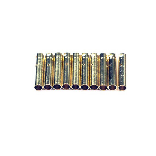Chargeur pour accu pour appareil radiocommandé Contacts cylindriques 4mm or Femelles 10 pcs Chargeur pour accu pour appareil radiocommandé Contacts cylindriques 4mm or Femelles 10 pcs