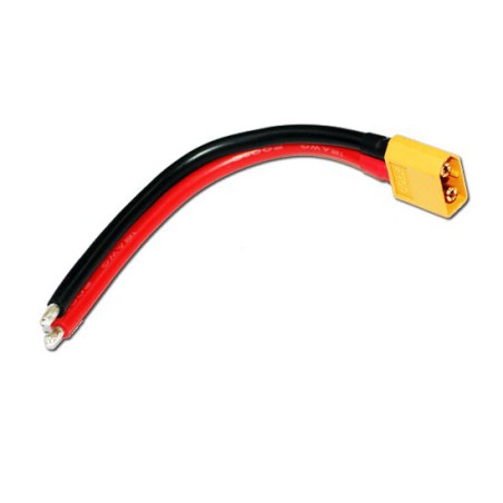 Chargeur pour accu pour appareil radiocommandé Cordon XT-60 Mâle longueur 12cm Chargeur pour accu pour appareil radiocommandé Cordon XT-60 Mâle longueur 12cm