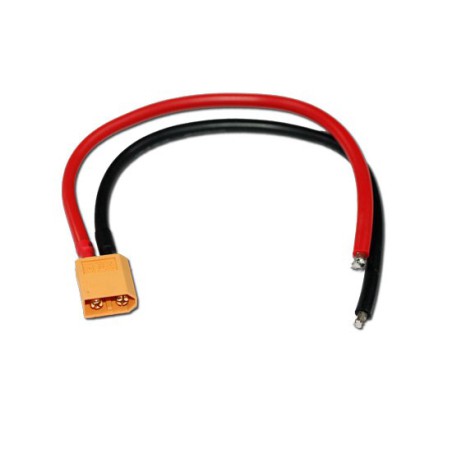 Chargeur pour accu pour appareil radiocommandé Cordon XT-60 Mâle longueur 20cm Chargeur pour accu pour appareil radiocommandé Cordon XT-60 Mâle longueur 20cm