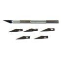 Couteau pour maquette Couteau scalpel diam.8mm + 6 lames Couteau pour maquette Couteau scalpel diam.8mm + 6 lames