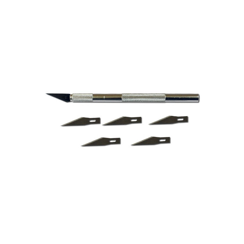 Couteau pour maquette Couteau scalpel diam.8mm + 6 lames