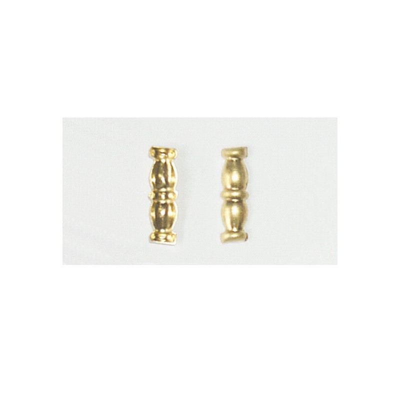 Accastillage de bateau Demie colonnette en laiton Diam. 3x8mm
