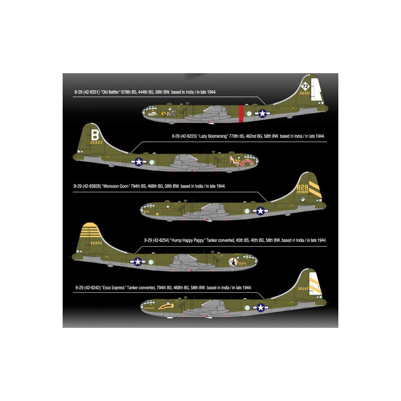 Maquette d'avion en plastique USAAF B-29A