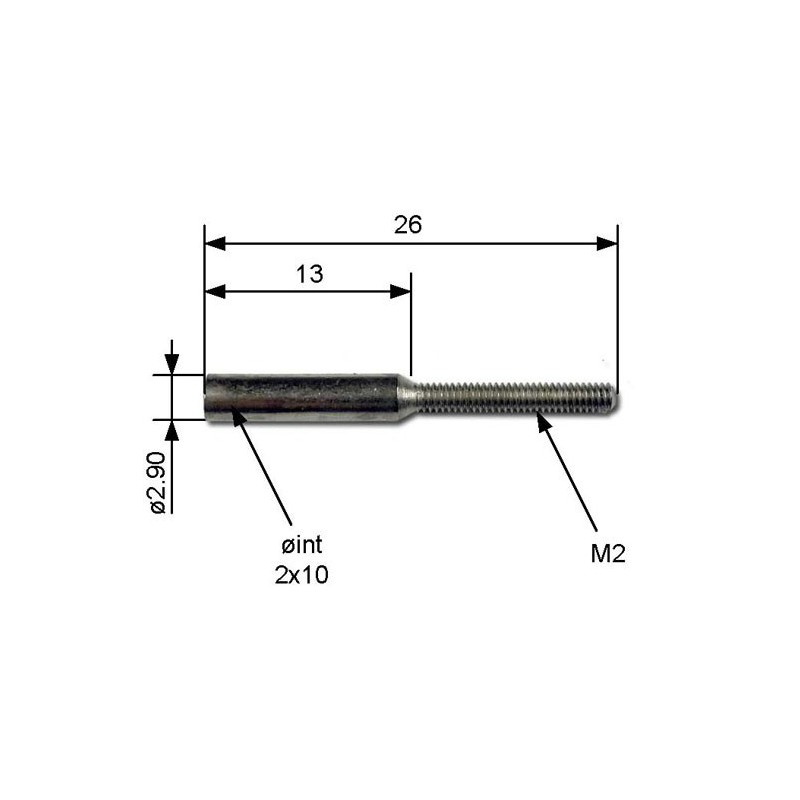 Accessoire embarqué Embouts M2 à souder (8 pcs)