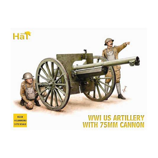 Figurine CANON US WWI 75mm1/72