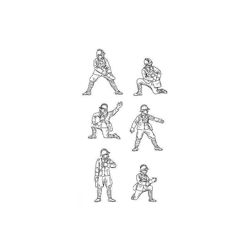 Figurine CANON FRANCAIS 75mmWWI 1/72