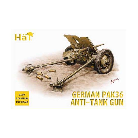 Figurine German Pack 36 37mm ATGun 1/72 Figurine German Pack 36 37mm ATGun 1/72