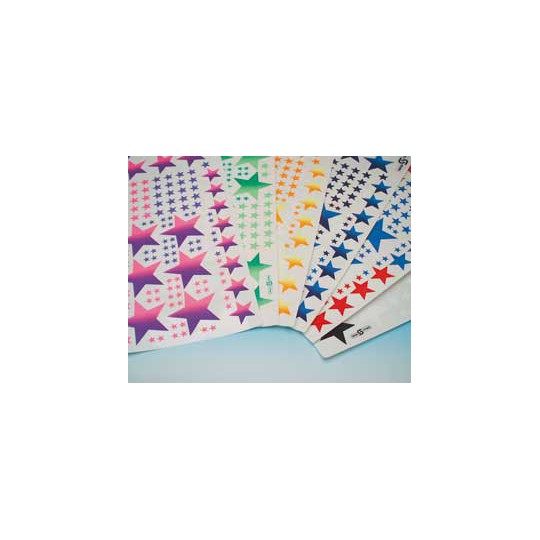 Films et décorations pour maquette ETOILES BLEU FONCE / BLEU CLAIR