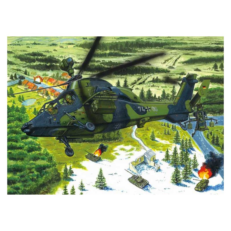 Maquette d'hélicoptère en plastique Eurocopter EC-665 Tiger.. 1/72