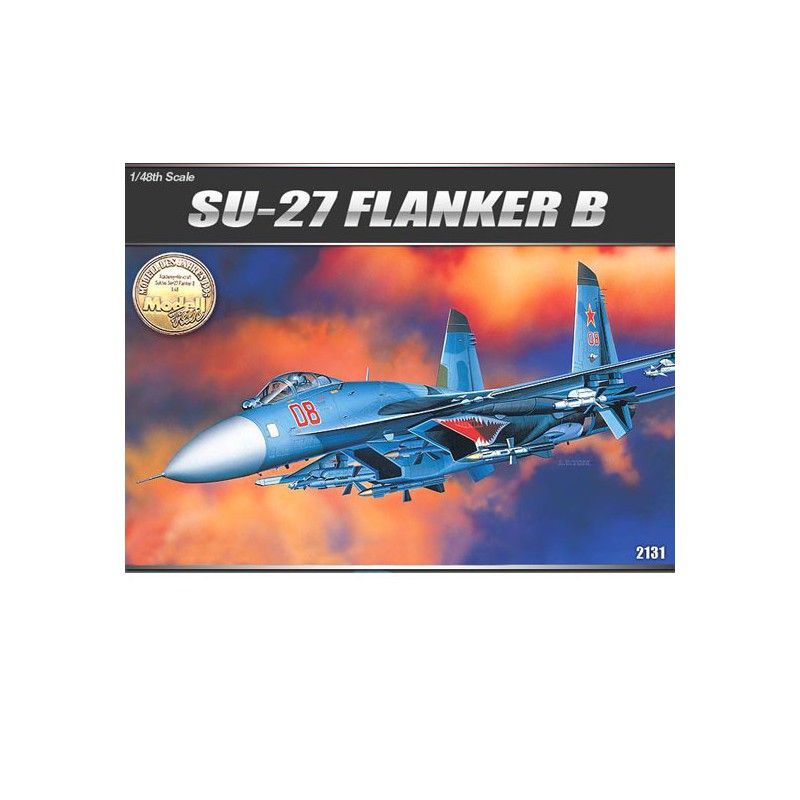 Maquette d'avion en plastique Suhkoi Su-27 Flanker 1/48