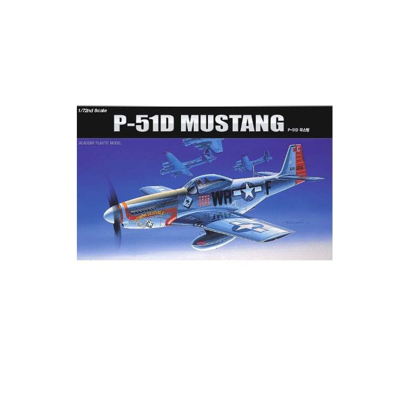 Maquette d'avion en plastique P-51D Mustang 1/72