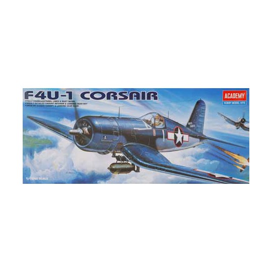 Maquette d'avion en plastique F4U-1 CORSAIR 1/72