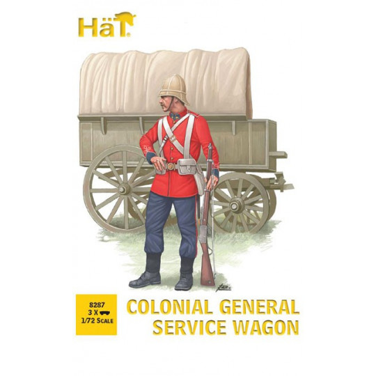 Figurine Colonial Service Wagon 1/72
