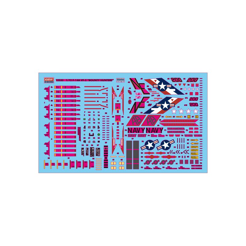 Maquette d'avion en plastique F-14A VF-2 1/72