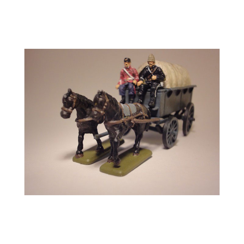 Figurine Colonial Service Wagon 1/72