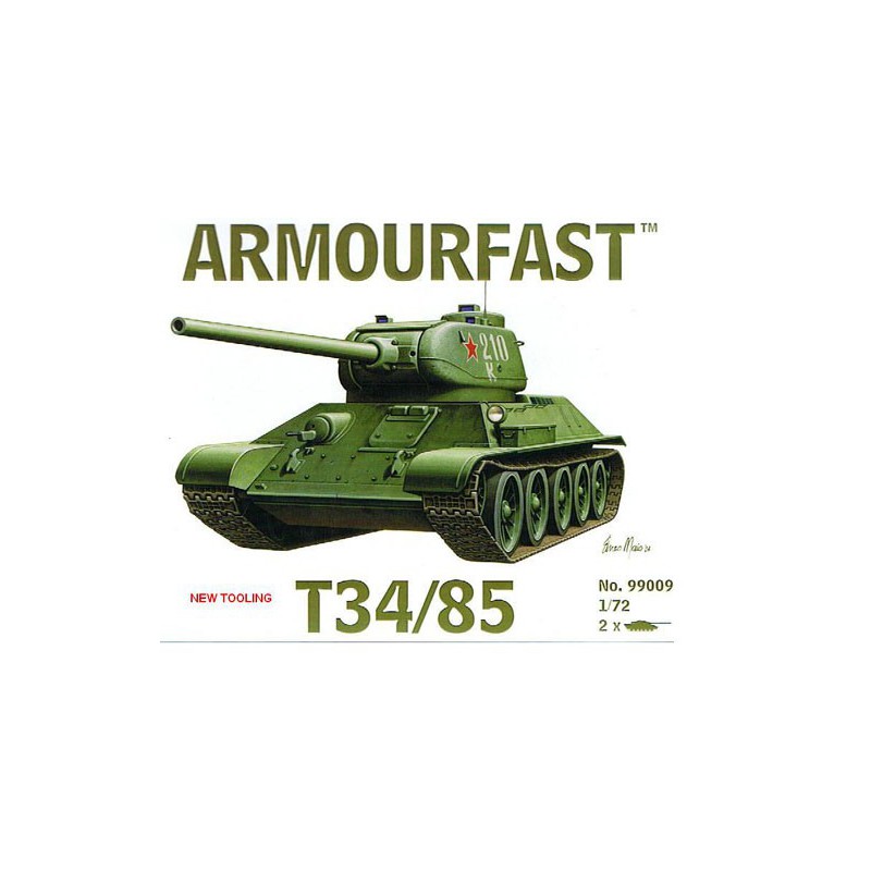 Maquette de Char en plastique TANK RUSSE T34/85 (2pcs) 1/72
