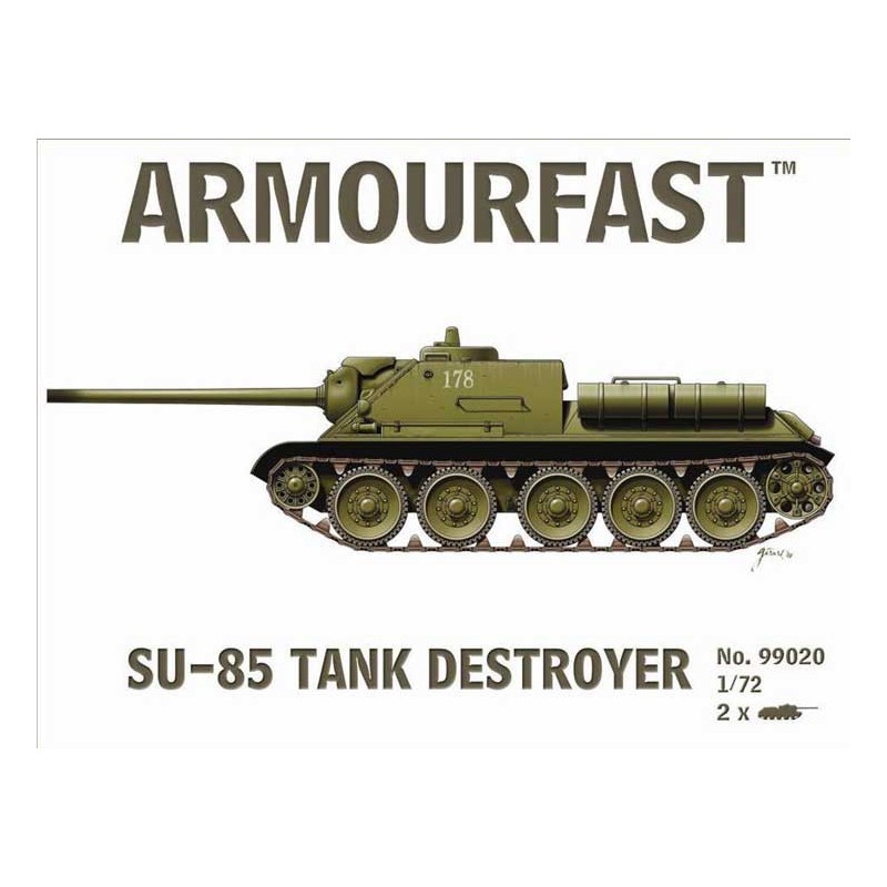 Maquette de Char en plastique RUSSIAN SU85 (2pcs)1/72