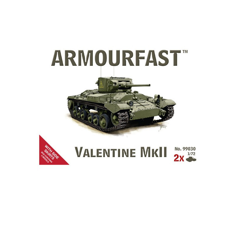 Maquette de Char en plastique VALENTINE MKII 1/72