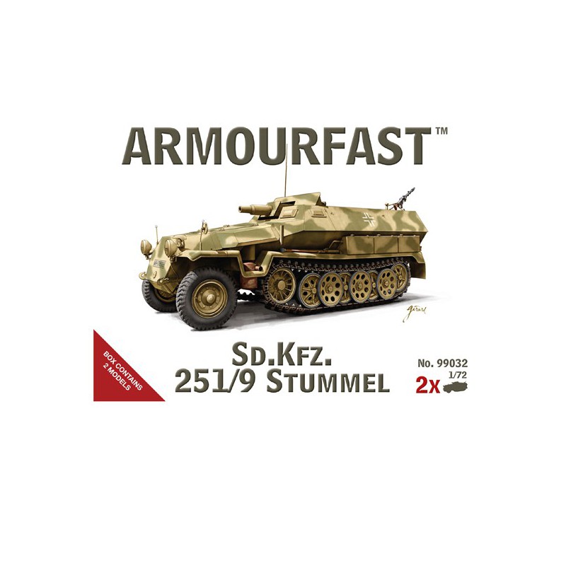 Maquette de Char en plastique SD.KFZ.251/9 Stummel 1/72