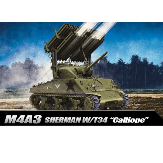 Maquette de Char en plastique M4A3 Sherman Calliope 1/35 Maquette de Char en plastique M4A3 Sherman Calliope 1/35