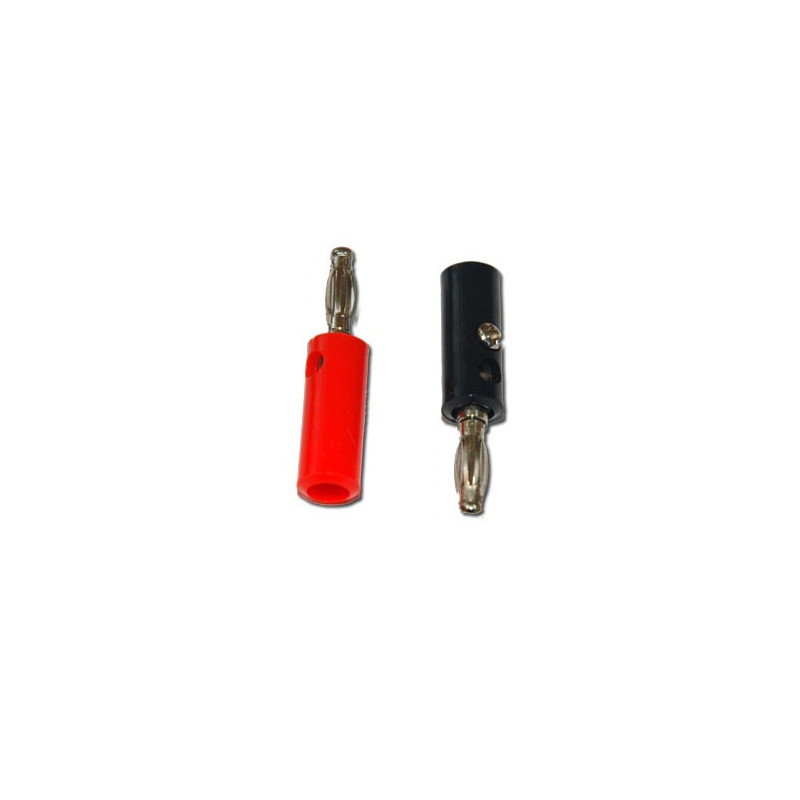 Chargeur pour accu pour appareil radiocommandé Fiches bananes Rouge + Noire (1 paire)