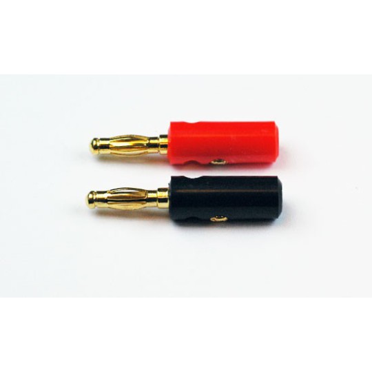 Chargeur pour accu pour appareil radiocommandé Fiches bananes Rouge + Noire or (1 paire) Chargeur pour accu pour appareil radiocommandé Fiches bananes Rouge + Noire or (1 paire)