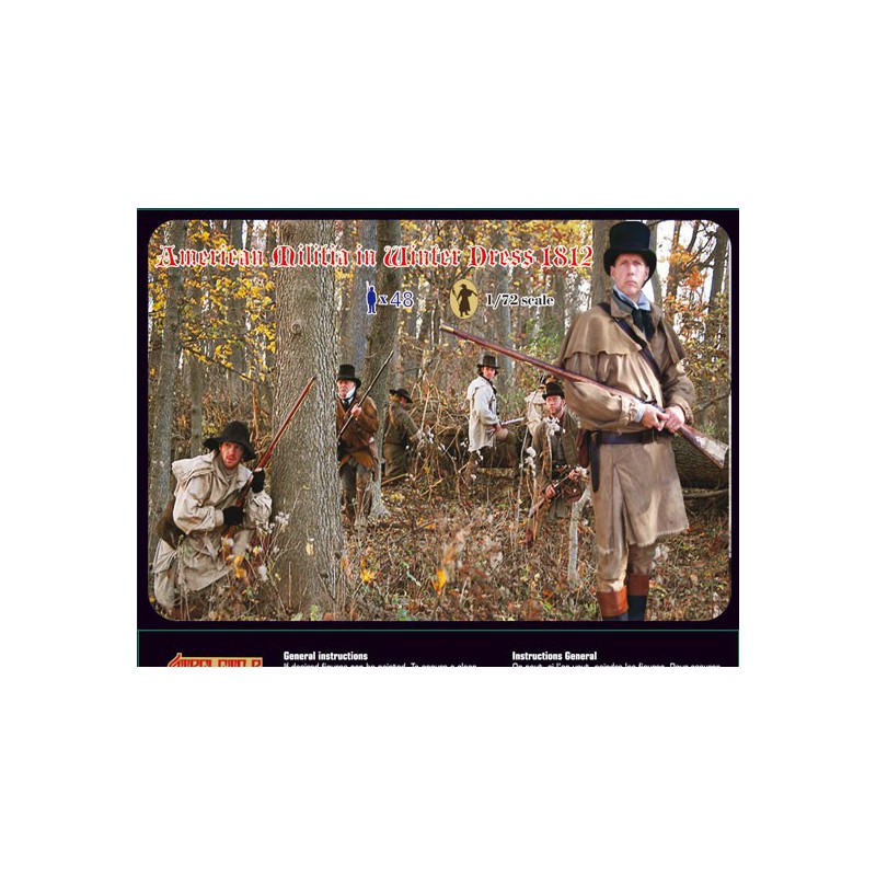 Figurine Milice Américaine Hiver 1812 1/72