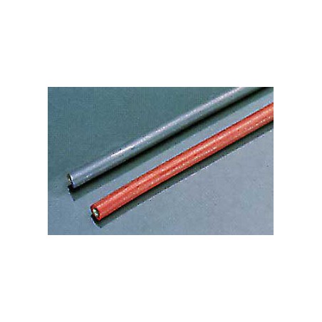 Accessoire embarqué FILS SILICONE 4mm - ROUGE / NOIR