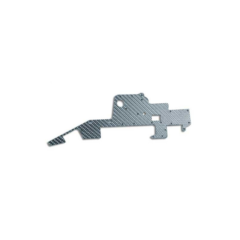 Accessoire pour hélicoptère radiocommandé FLANC SUP GAUCHE CARBONE