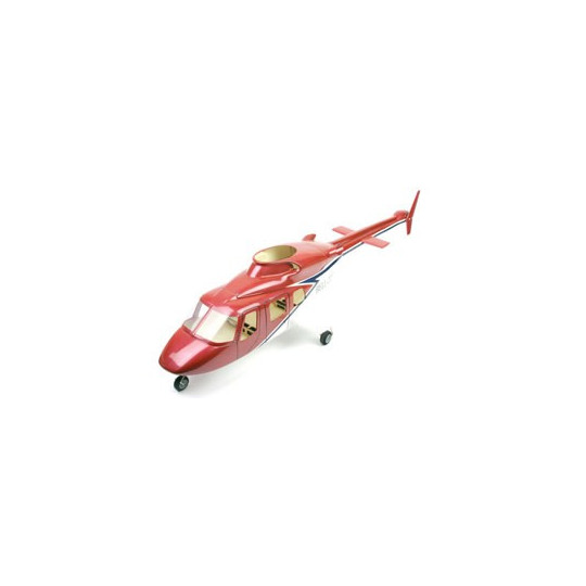 Accessoire pour hélicoptère radiocommandé FUSELAGE BELL 222 FIBRE