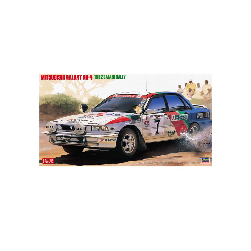Maquette de voiture en plastique GALANT SAFARI RALLY 92 1/24