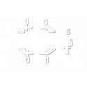 Accessoire embarqué Guignols profilés 19mm + clips (5 pcs)