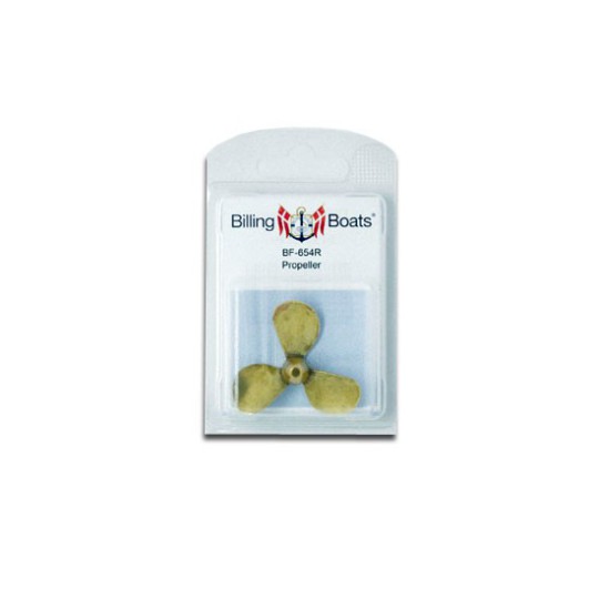 Accastillage de bateau Hélice tripale laiton droite m4 50mm (1pc)