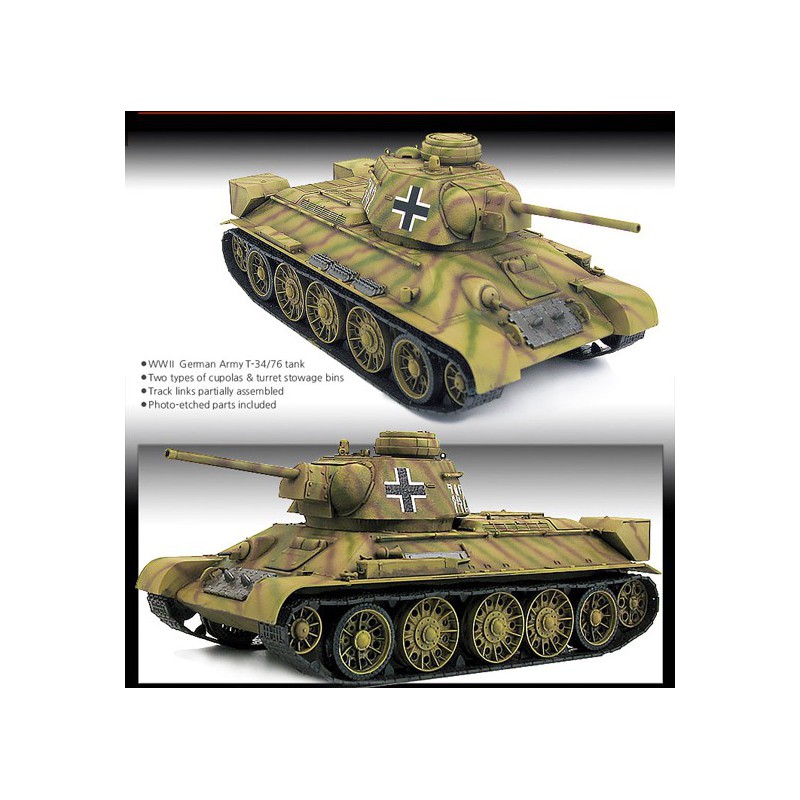 Maquette de Char en plastique German T-34/76 747r 1/35 Maquette de Char en plastique German T-34/76 747r 1/35