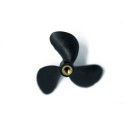 Accastillage de bateau Hélice tripale plastique droite m4 40mm (1pc) Accastillage de bateau Hélice tripale plastique droite m4 40mm (1pc)