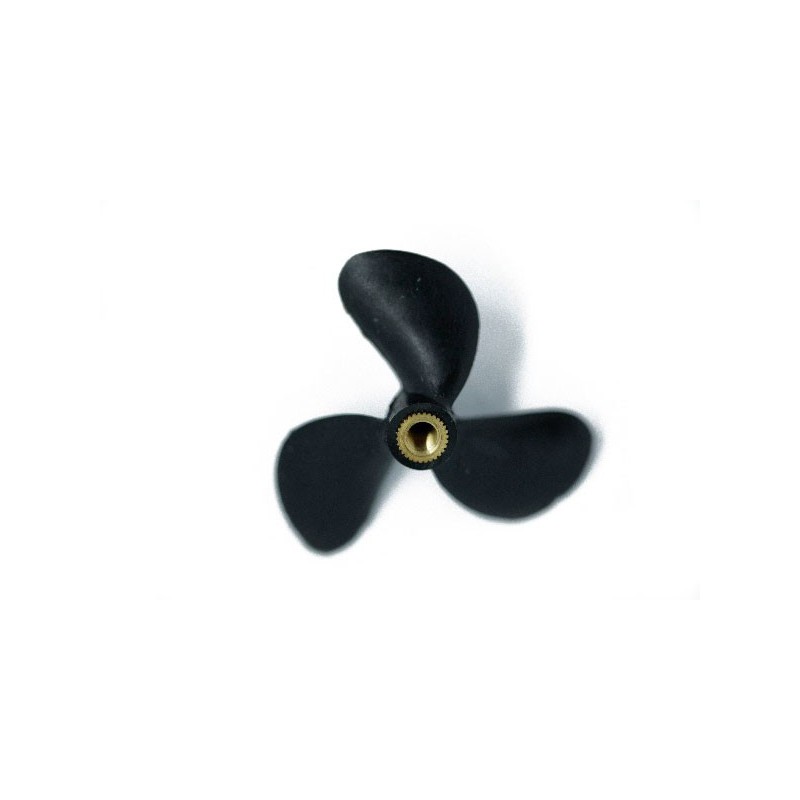 Accastillage de bateau Hélice tripale plastique droite m4 40mm (1pc)