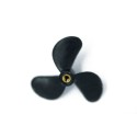 Accastillage de bateau Hélice tripale plastique gauche m3 40mm (1pc) Accastillage de bateau Hélice tripale plastique gauche m3 40mm (1pc)