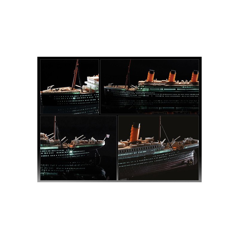 Maquette de Bateau en plastique R.M.S. TITANIC + Leds 1/700