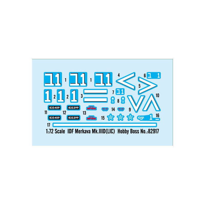 Maquette de Char en plastique IDF Merkava MK.IIID 1/72