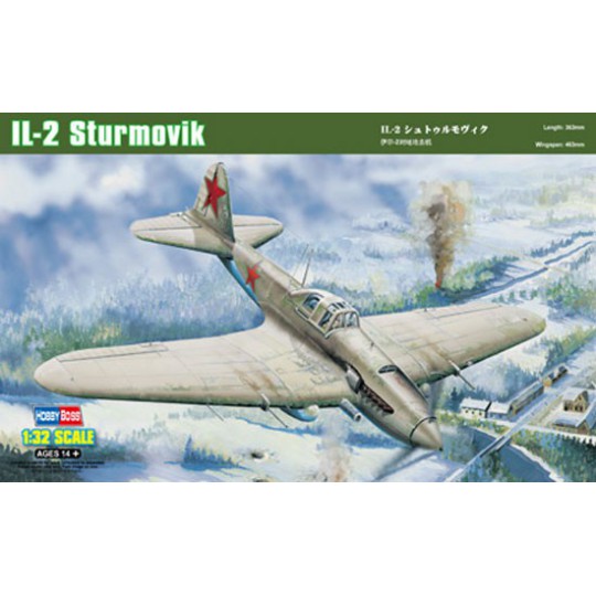 Maquette d'avion en plastique IL-2 STORMOVIK Ground AT. 1/32 Maquette d'avion en plastique IL-2 STORMOVIK Ground AT. 1/32