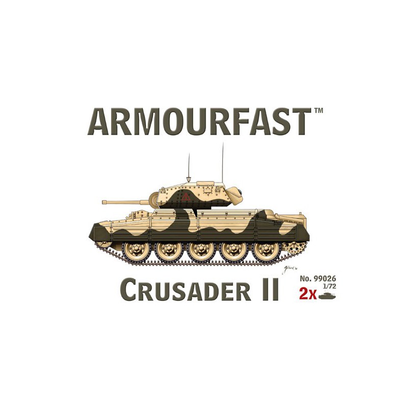 Maquette de Char en plastique CRUSADER II 1/72 (2 pieces)