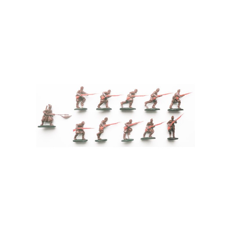 Figurine Union infantry in attack Gettisbur