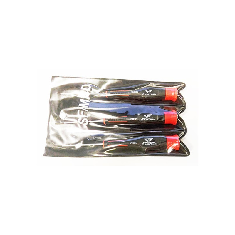 Tournevis pour maquette Jeu de 3 tournevis plats 2/2,4/3mm