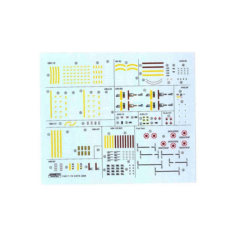 Maquette d'avion en plastique F-16F Block 601/48