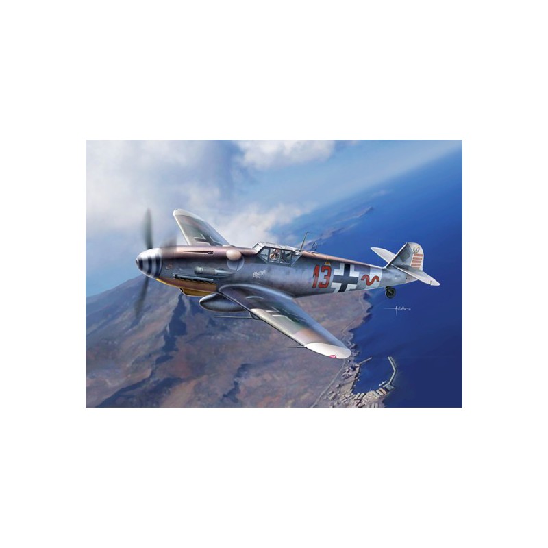 Maquette d'avion en plastique BF109G6/G2 JG27 1/48