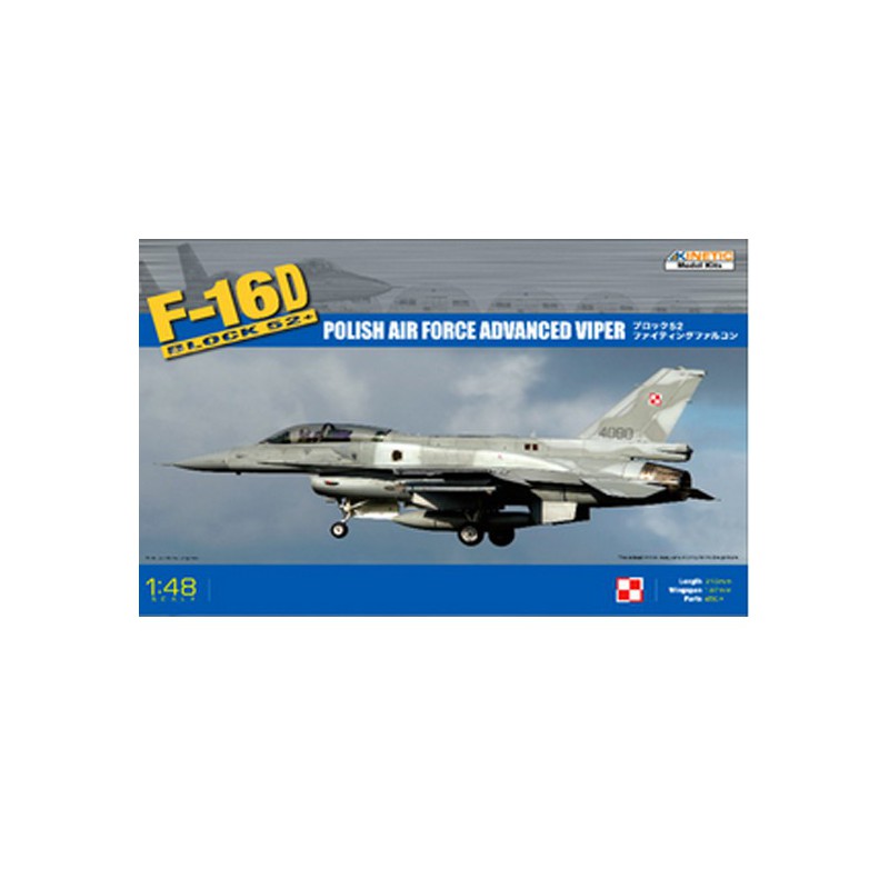 Maquette d'avion en plastique F-16D Block 52 1/48